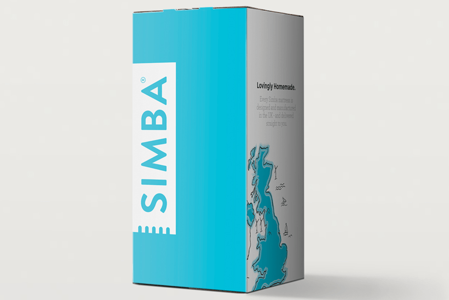 simba mattress carton box
