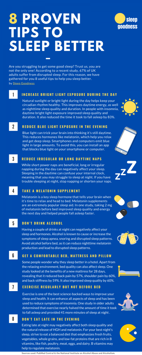8 tips to sleep better